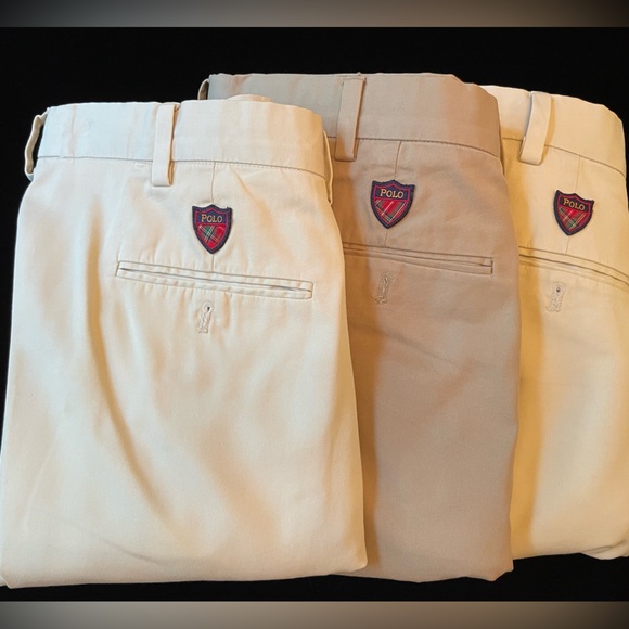 Polo Ralph Lauren Other - Polo by Ralph Lauren Cream and Tan Golf Shorts